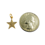 Load image into Gallery viewer, 14K Gold with Diamonds Star Shape Charm. GDP40
