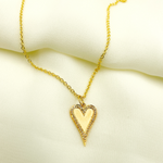 Load image into Gallery viewer, 14K Solid Gold Diamond Heart Shape Charm. GDP15
