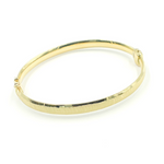 Load image into Gallery viewer, 14K Solid Gold Matte Textured Bangle. Bangle12
