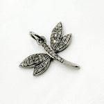 Load image into Gallery viewer, DC419. Diamond Sterling Silver Dragonfly Pendant
