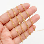 Load image into Gallery viewer, V317GF. 14K Gold Filled Twisted Singapore Unfinished Chain
