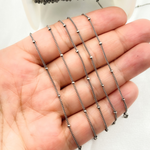 Load image into Gallery viewer, 444OX. Oxidized Sterling Silver Satellite Chain
