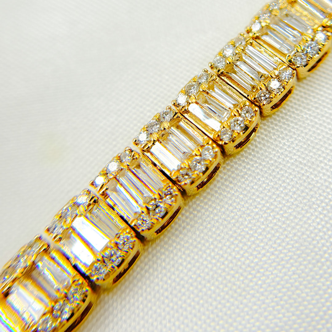 14k Solid Gold Diamond Tennis Bracelet. BFT60553