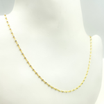 Load image into Gallery viewer, 029R02S0QT4P5B958. 14K Solid Yellow Gold Satellite Cubes Chains
