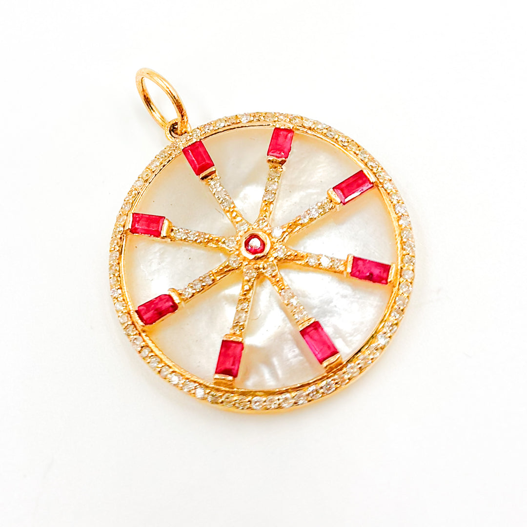 Buy Now Solid Gold Round Star Pendant