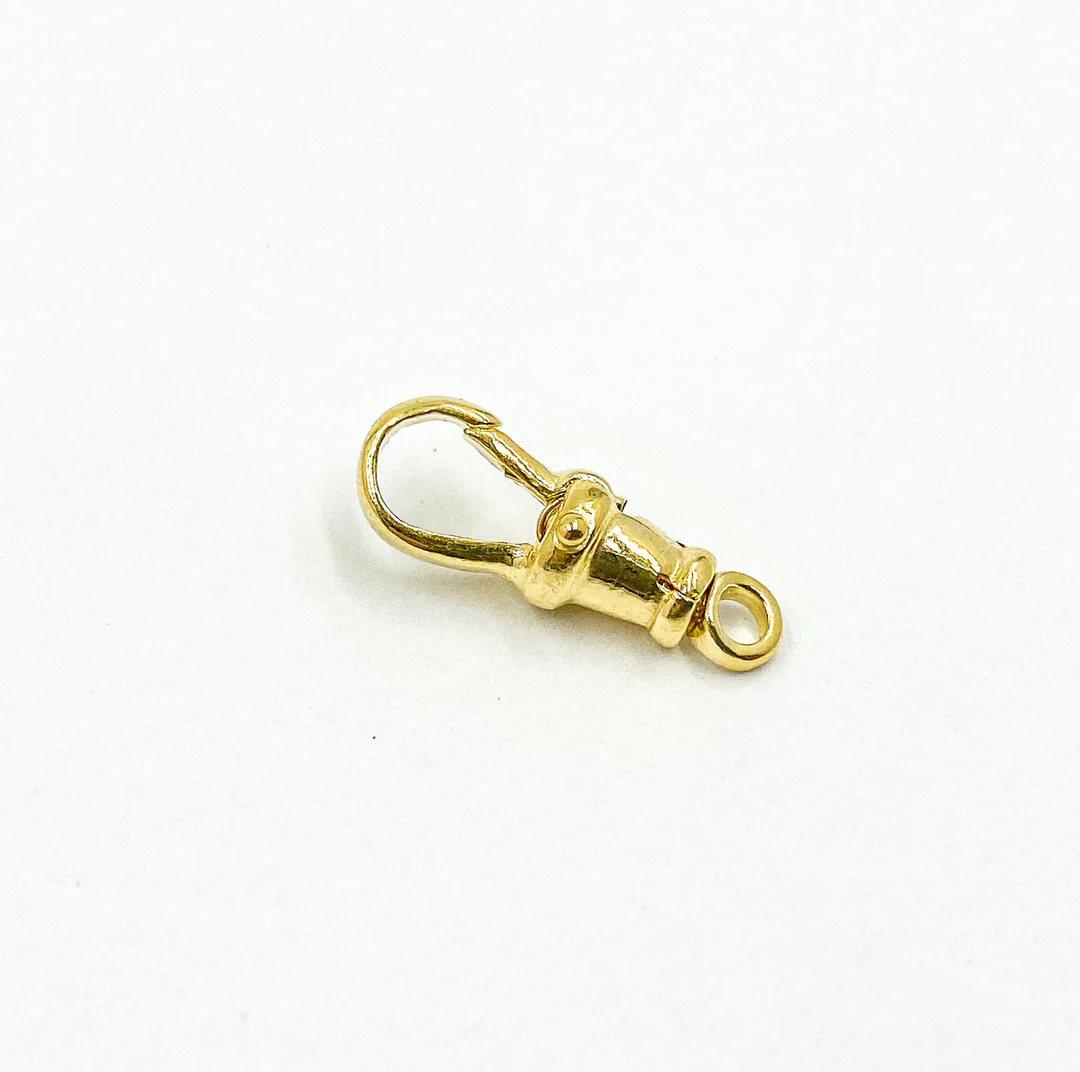 0925ALB4GP. 13.5MM Gold Plated Sterling Silver Swivel Clasp