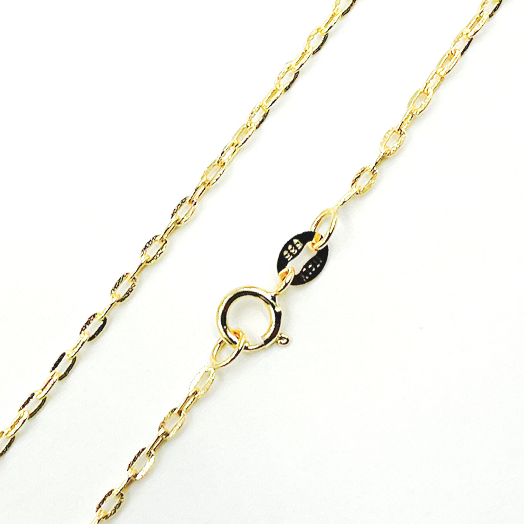 040FBFL5L913. 14K Solid Gold Cable Chain