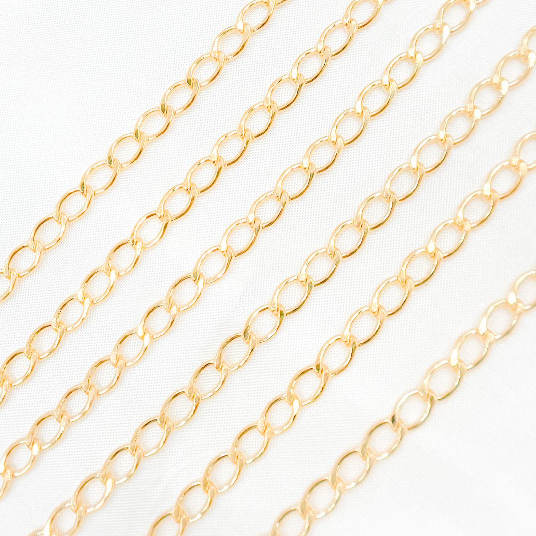 295GF. 14K Gold Filled Oval Curb Chain