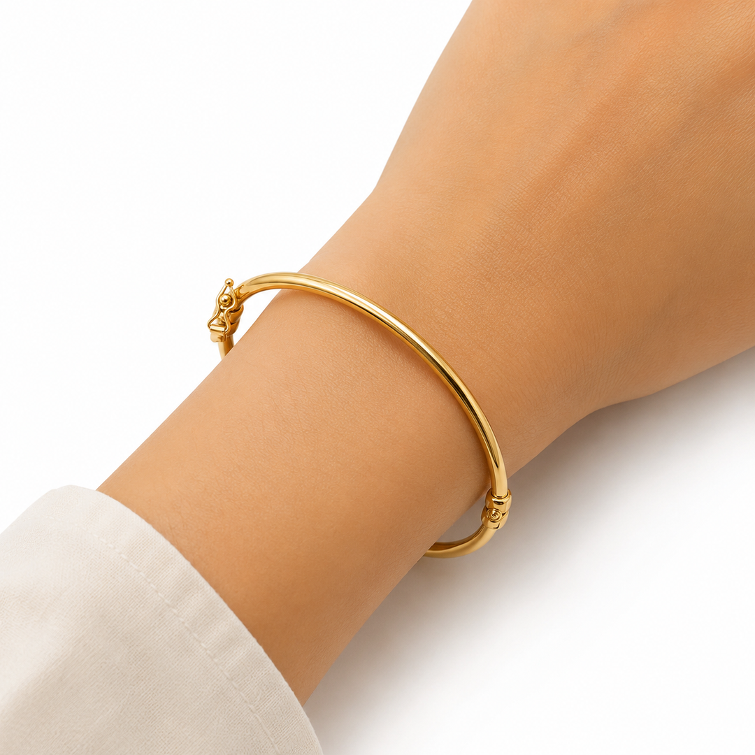 Bangle8. 14K Solid Gold Bangle