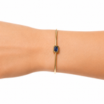 Load image into Gallery viewer, CB96731. 14K Solid Gold Gemstone Bangle