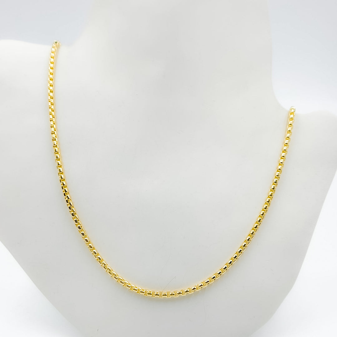 135KV0934000. 14k Solid Yellow Gold Venetian Box Link Chain
