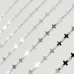 Load image into Gallery viewer, V310SS. Sterling Silver Fancy Cross-Link Chain