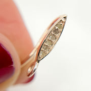 DC501. Diamond Sterling Silver Ear Wire