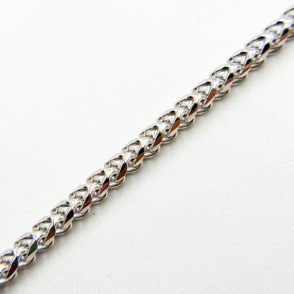 050FRDTL426WG. 14K White Solid Gold Franco Link Chain