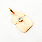 Load image into Gallery viewer, DSP076. Sterling Silver Rectangle Pendant with Gemstone
