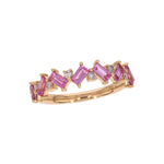 Load image into Gallery viewer, RAC02557. 14K Solid Gold Diamond and Gemstone Fancy Ring