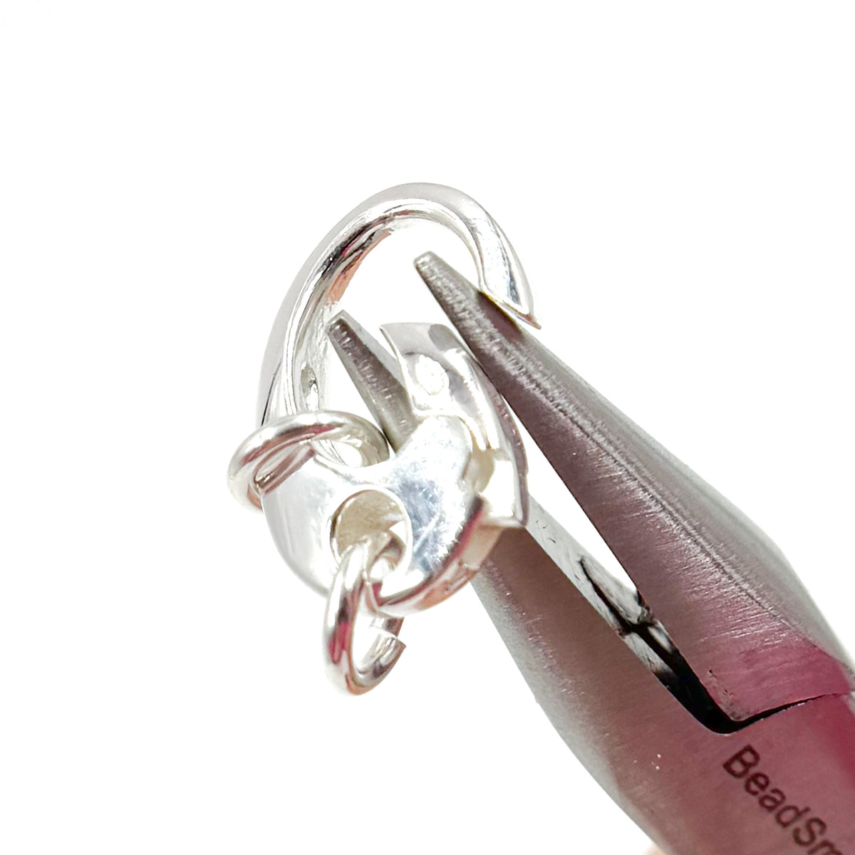 White Sterling Silver Oval Clasp