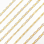 Load image into Gallery viewer, 161TDGF. 14k Gold Filled Smooth Long and Short Dapped Link Chain
