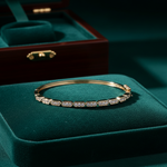 Load image into Gallery viewer, BNI68680. 14K Solid Gold Diamond Bangle