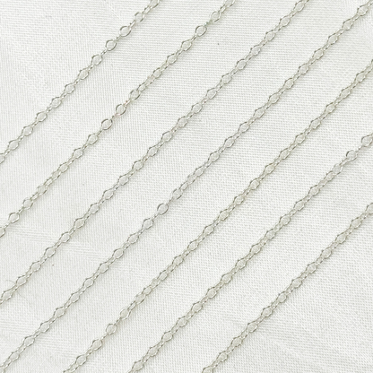 Sterling Silver Cable Link Chains