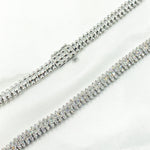 Load image into Gallery viewer, 14K Solid White Gold Diamond Necklace. NFT70751
