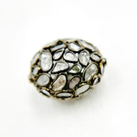 Load image into Gallery viewer, DC732. Diamond &amp; Sterling Silver Oval Bead
