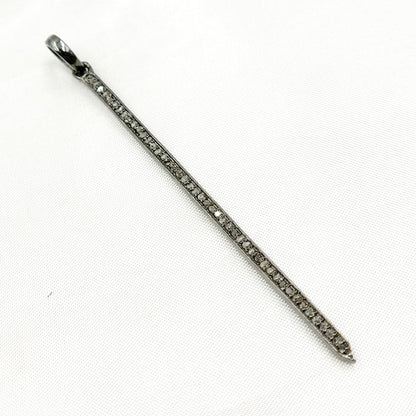DC678. Diamond Silver Spike Pendant