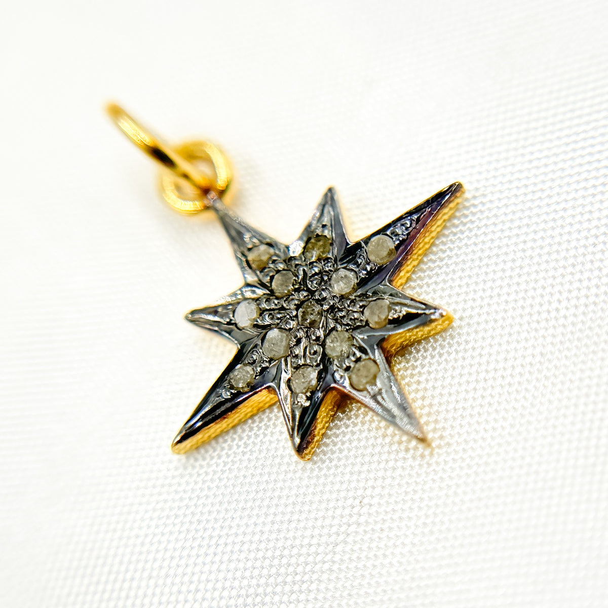 DC411. Diamond Sterling Silver Star Pendant