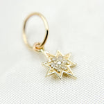 Load image into Gallery viewer, GDP458. 14K Solid Gold Diamond Star Charm
