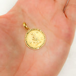 Load image into Gallery viewer, DP614. Diamond Sterling Silver Round Aquarius Zodiac Pendant
