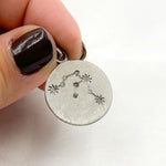 Load image into Gallery viewer, DP420. Diamond Sterling Silver Round Constellation Pendant
