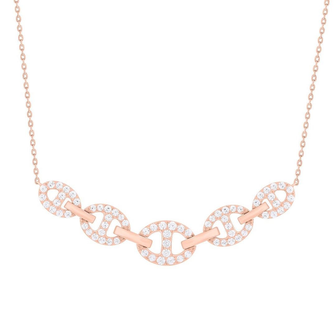 NT404258. 14K Solid Gold Diamond Fancy Necklace