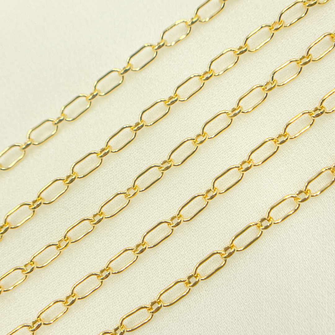 14k Solid Gold Filled Oval & Round Link Chain