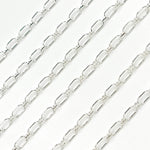 Load image into Gallery viewer, 8251-1SS. Sterling Silver Long and Short Link Chain

