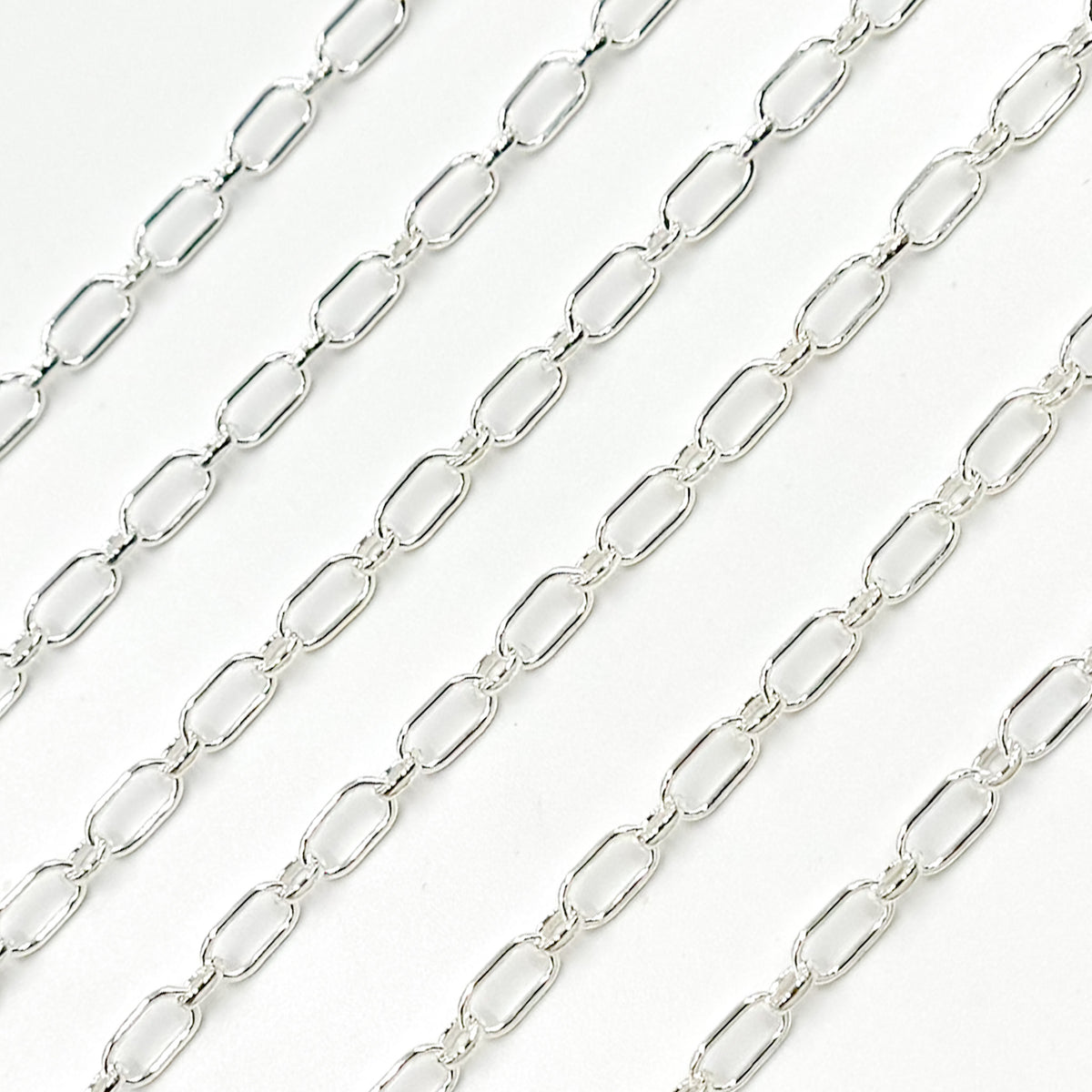 Buy Now Sterling Silver Long and Short Link Chain
