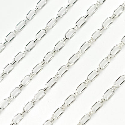 Buy Now Sterling Silver Long and Short Link Chain