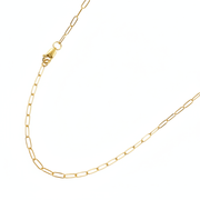 1606GFNecklace. 14K Gold-Filled Smooth Paperclip Finished Necklace