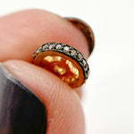 Load image into Gallery viewer, DC583. Diamond &amp; Sterling Silver Spacer Bead
