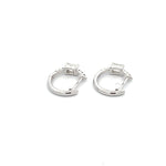 Load image into Gallery viewer, EHI56727. 14k Solid Gold Diamond Huggies
