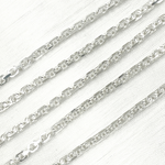 Load image into Gallery viewer, 925 Sterling Silver Diamond Cut Oval Link Chain. Z91SS
