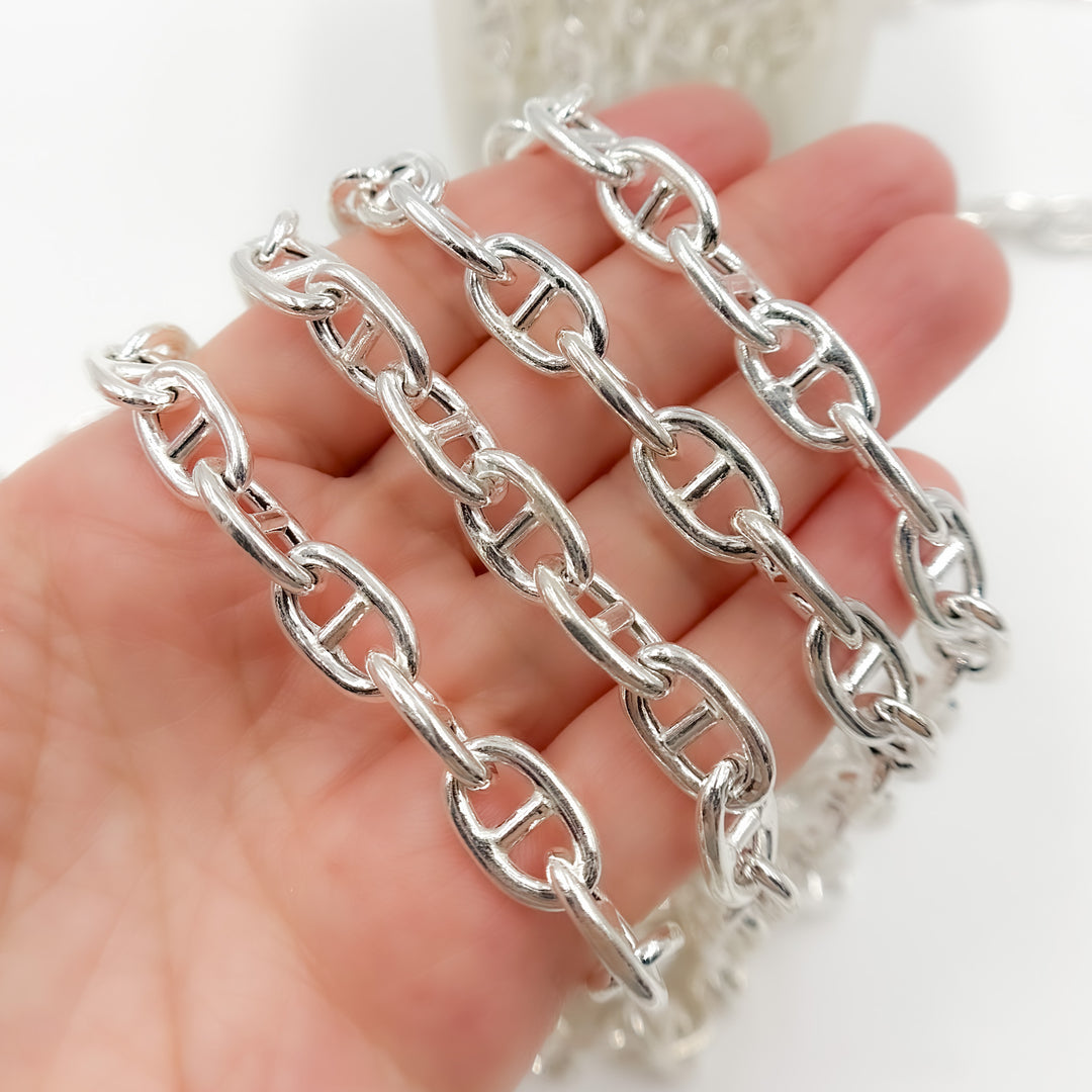 Y84SS. Sterling Silver Smooth Marina Chain