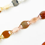 Load image into Gallery viewer, Z122GSR. White Silver, Gold Plated, and Rose Gold Plated Silver Marina Chain