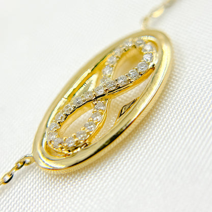 NT401354. 14K Solid Gold Diamond Necklace
