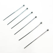 Gauge Black Rhodium Sterling Silver Ball 2 Inch Headpin