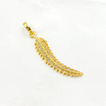 Load image into Gallery viewer, DP088. Diamond Sterling Silver Leaf Pendant
