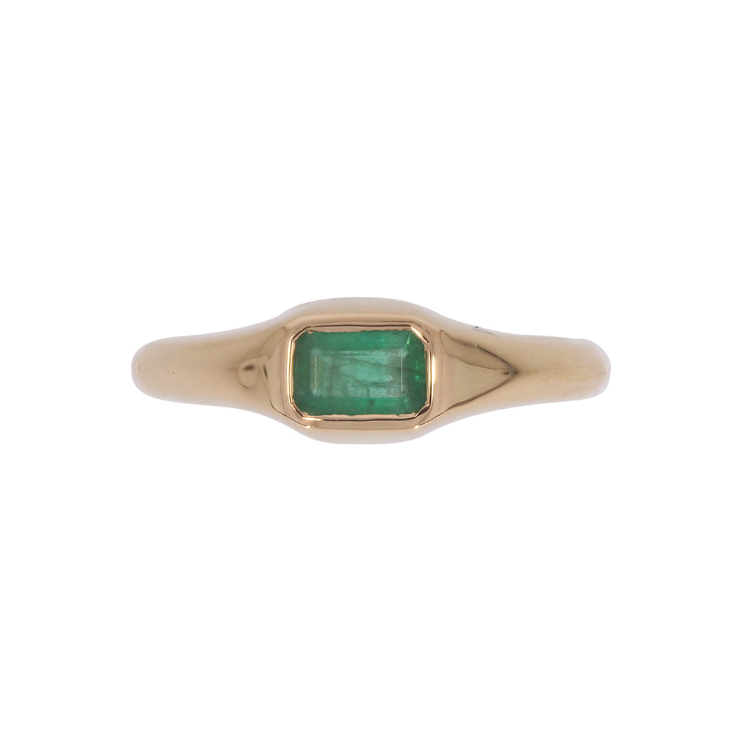 REF11478EM. 14K Solid Gold Emerald Ring