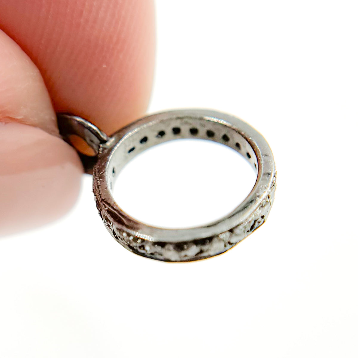 Buy now Diamond Sterling Silver Round Bail