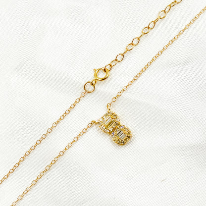 NFD70903. 14K Solid Gold Diamond Necklace