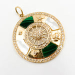 Load image into Gallery viewer, Buy Gold Symbols Round Pendant

