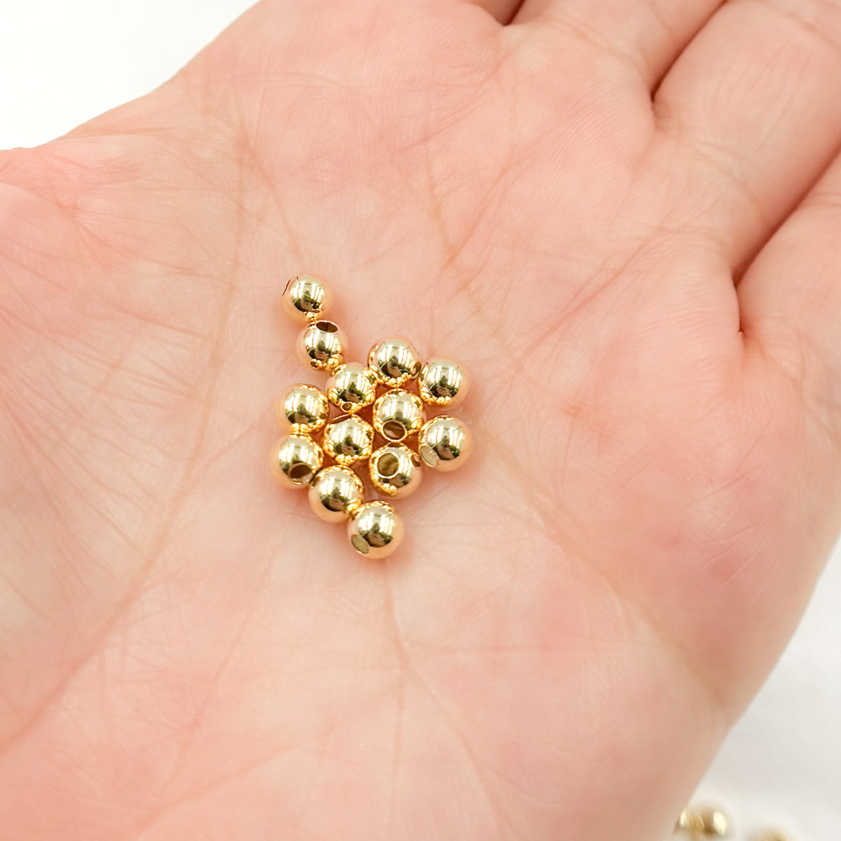 2925SB50H15. 5MM Gold Filled Seamless Beads
